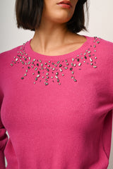 Pull con decorazione strass