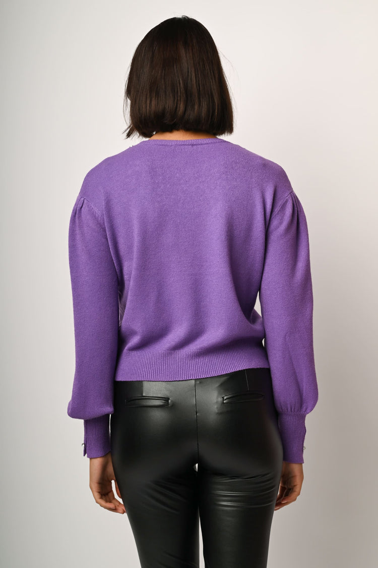 Pull con decorazione strass
