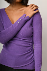 Pull con scollo incrociato