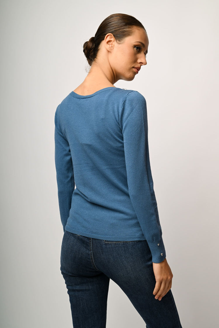 Pull con decorazione strass