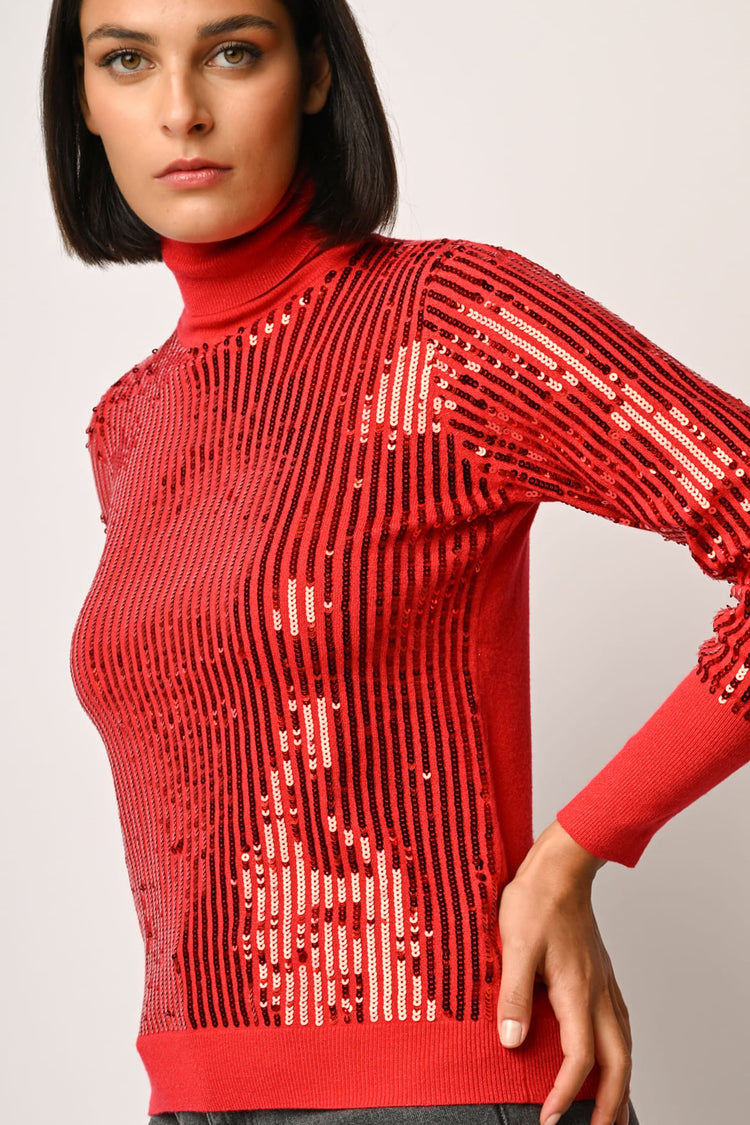Dolcevita con paillettes