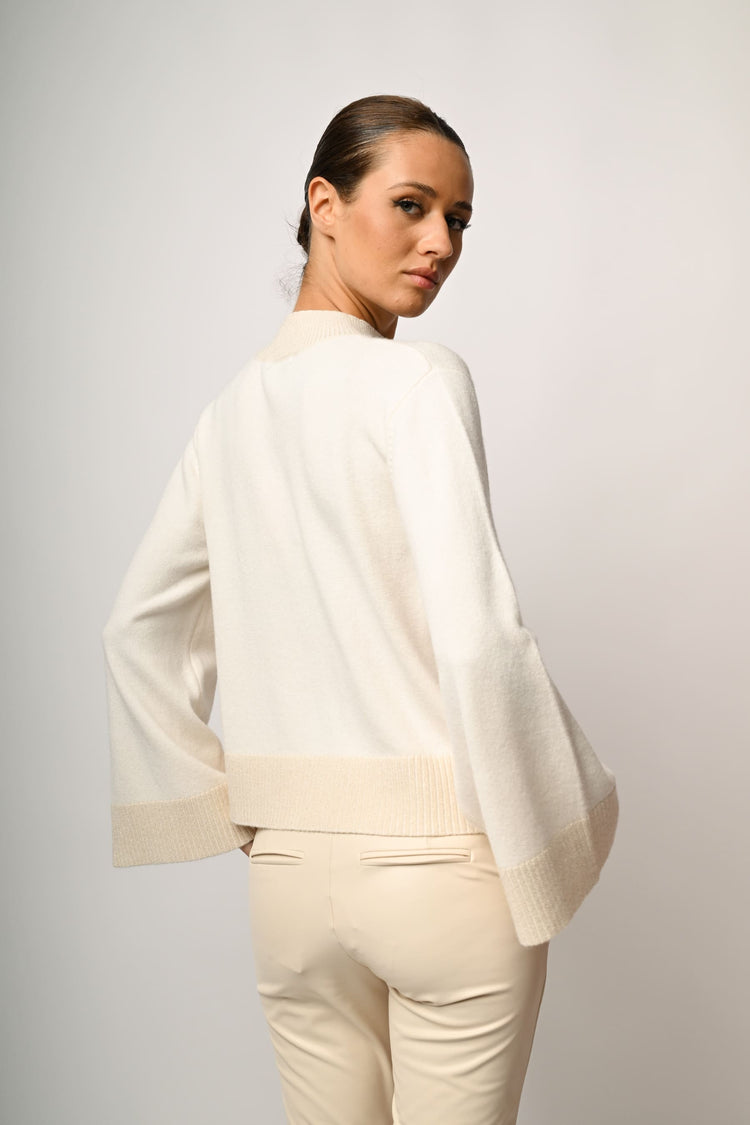 Lupetto con profili lurex