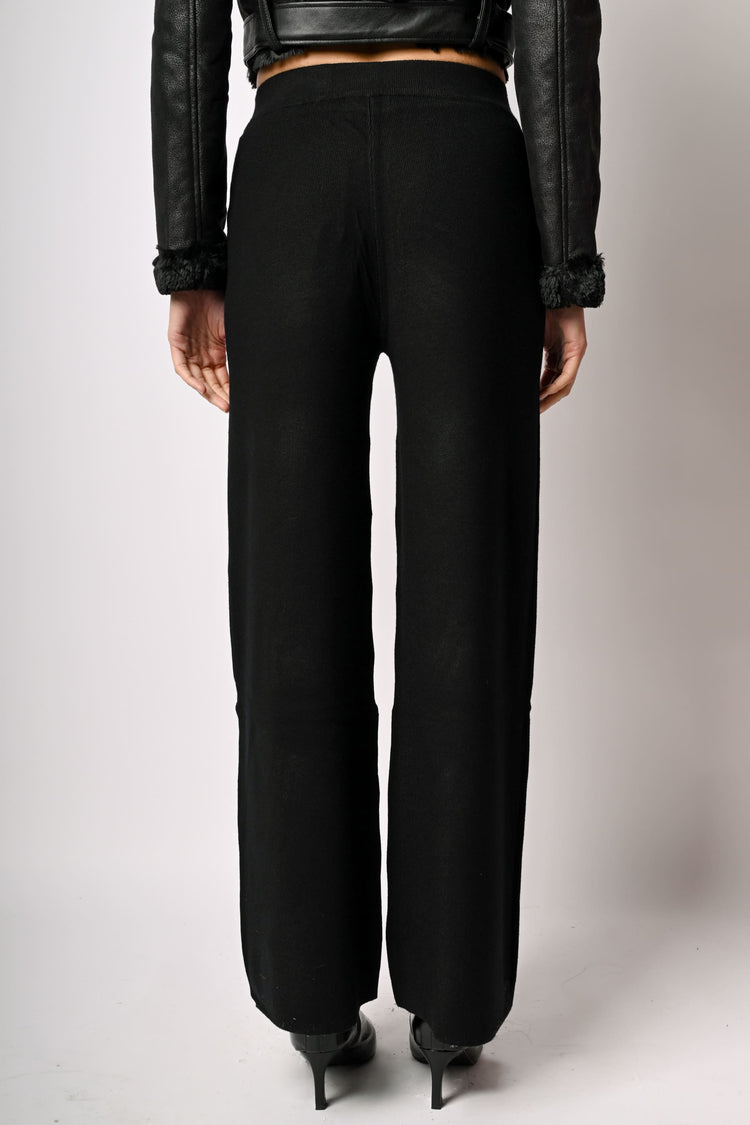 Pantaloni palazzo in maglia