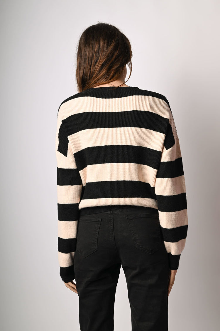 Pull a righe con strass
