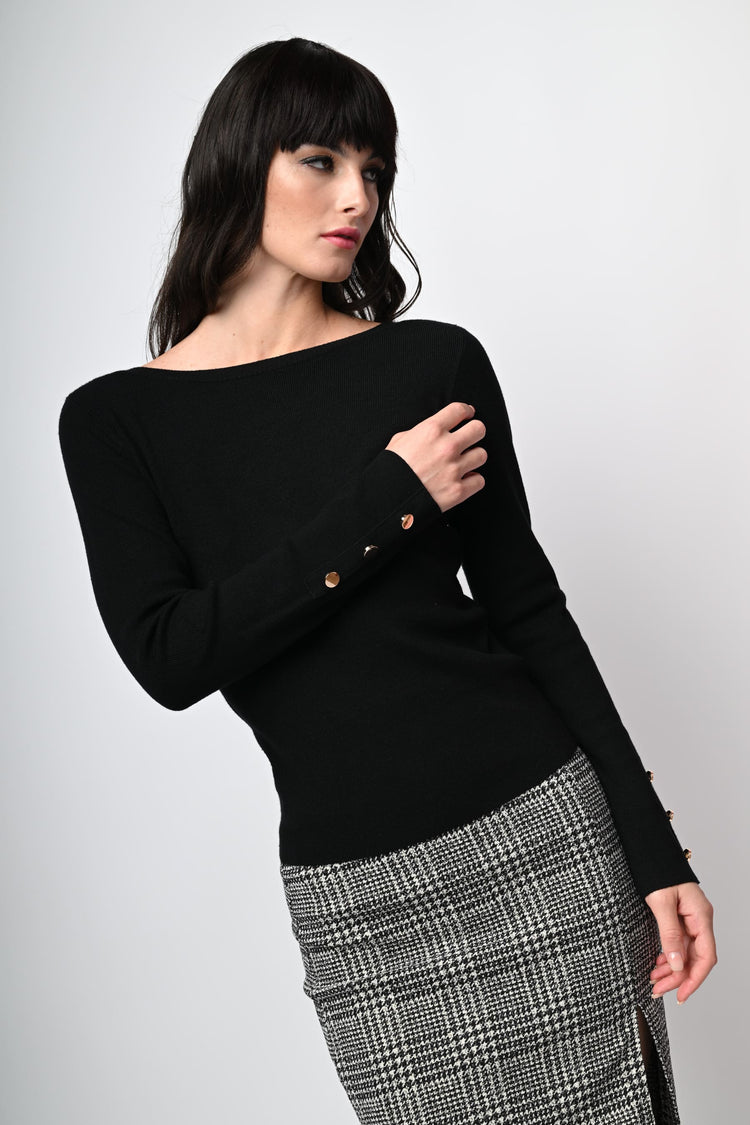 Pull con scollo a barchetta