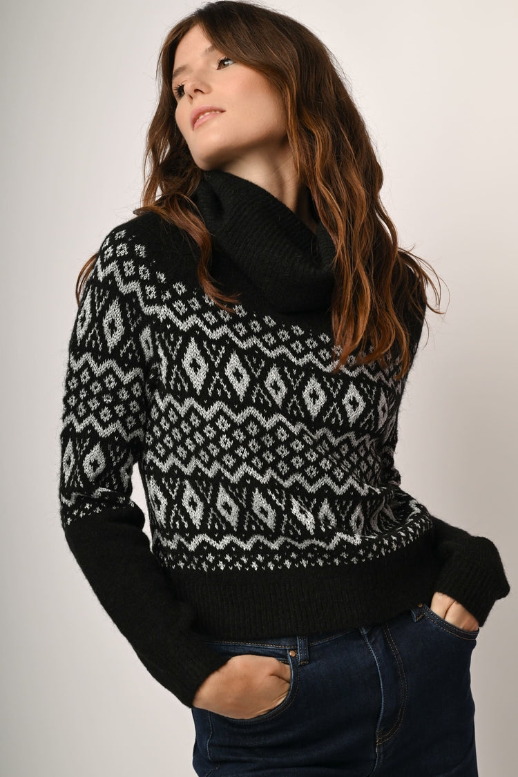 Dolcevita a motivi Fair Isle