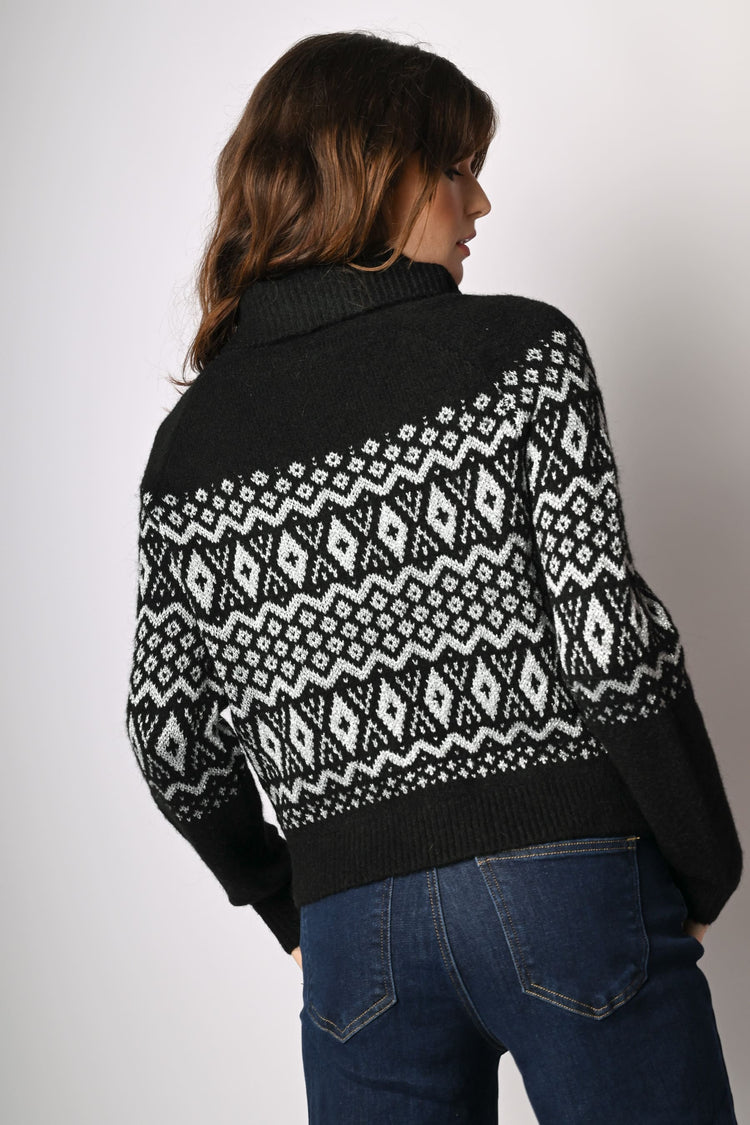 Dolcevita a motivi Fair Isle