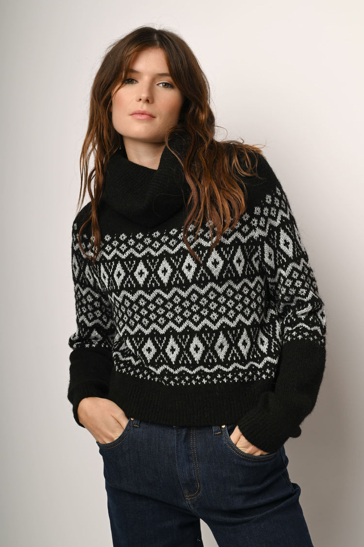 Dolcevita a motivi Fair Isle