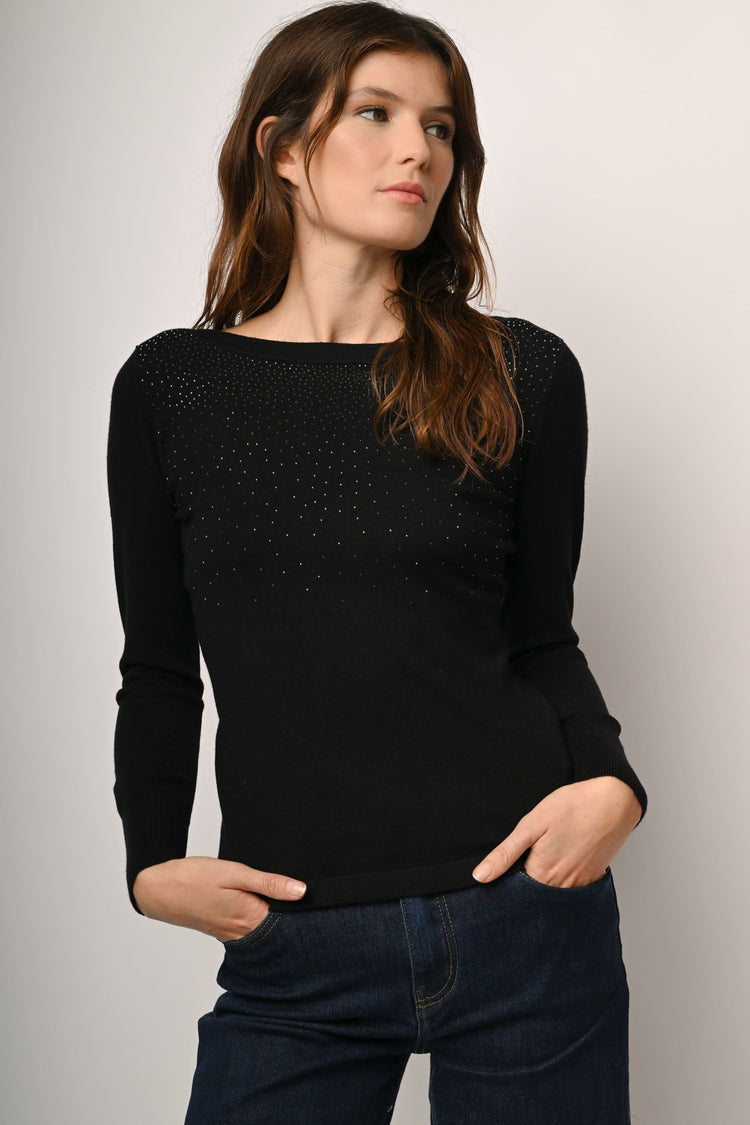 Pull con mini strass