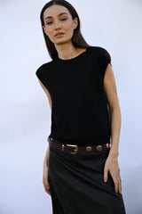 Pull basic senza maniche