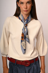 Pull con maniche crop a sbuffo