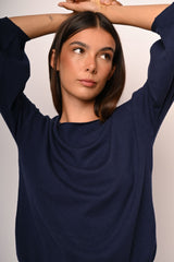 Pull con maniche crop a sbuffo