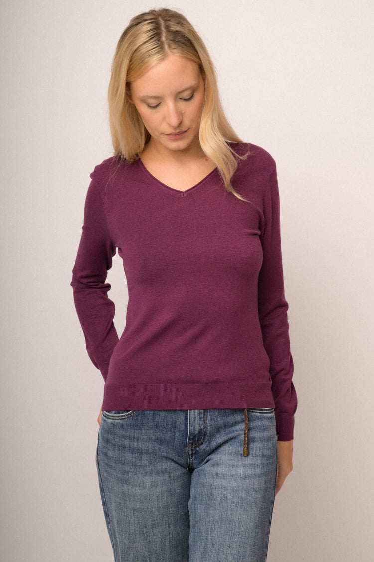 Maglia scollo V basic