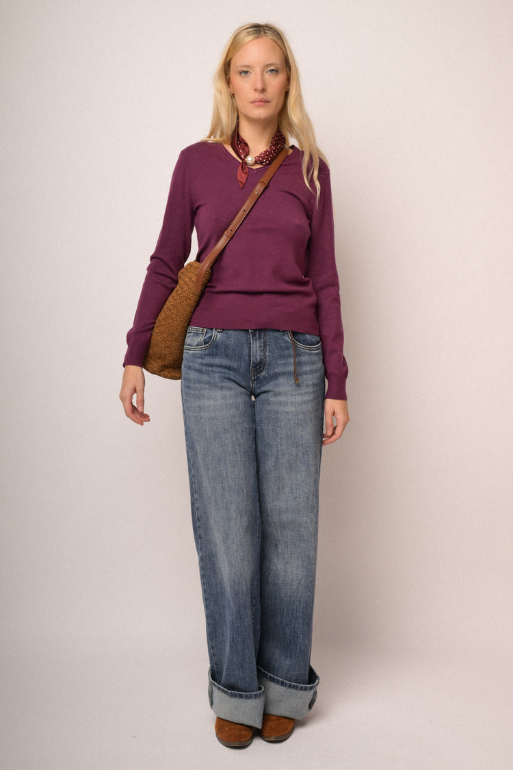Maglia scollo V basic