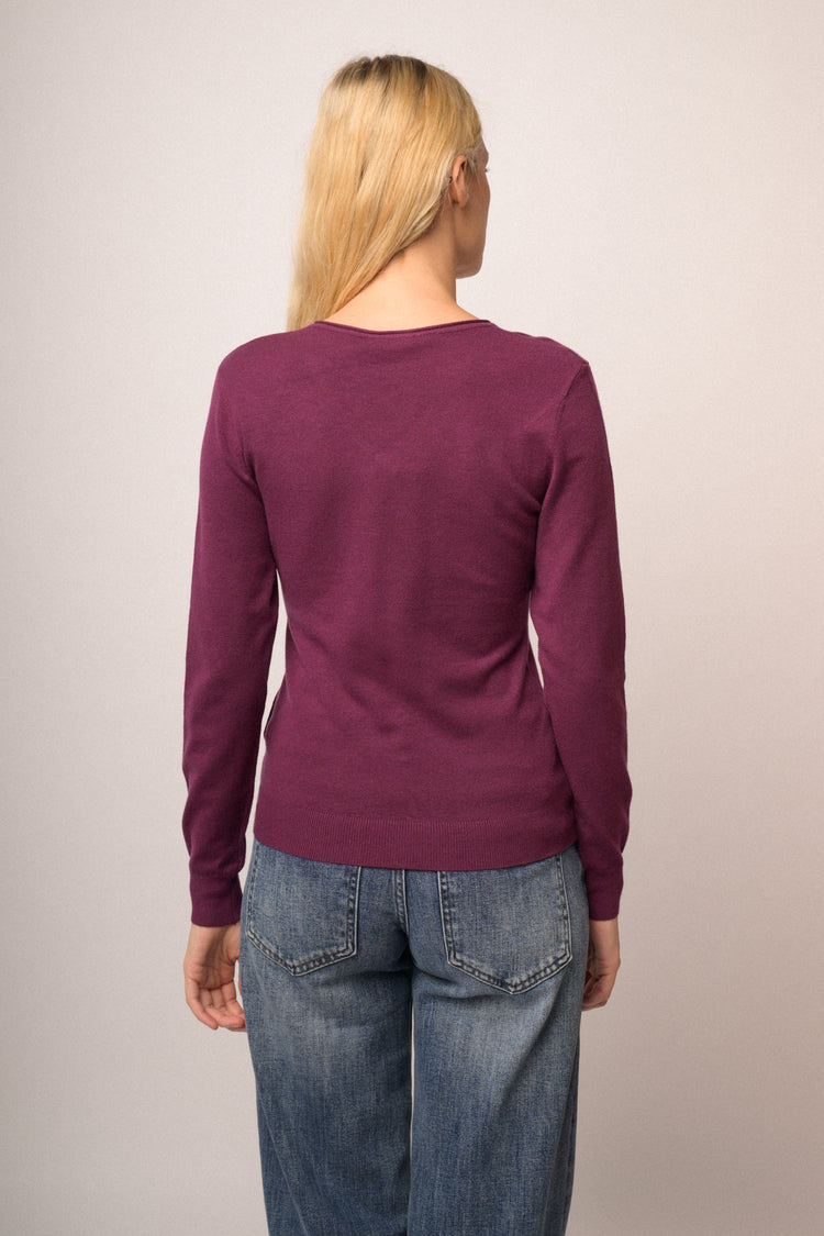 Maglia scollo V basic