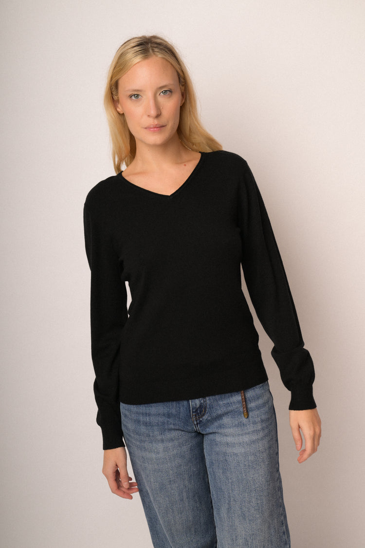Maglia scollo V basic
