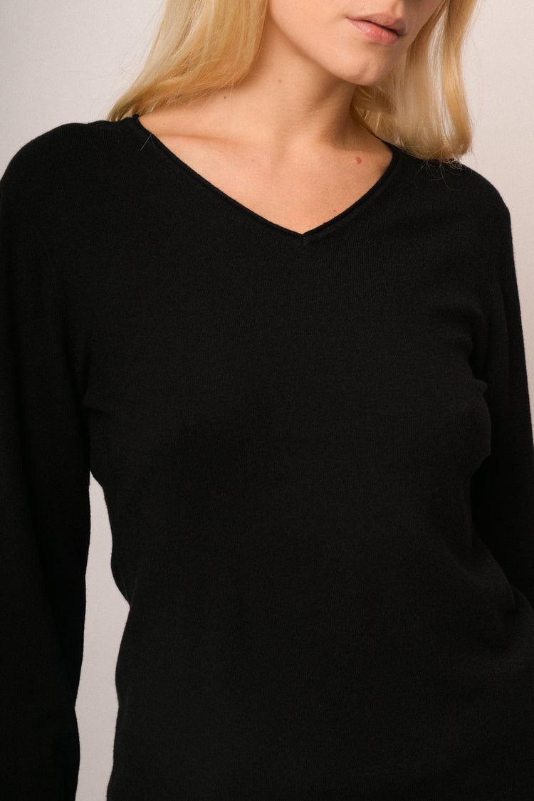 Maglia scollo V basic