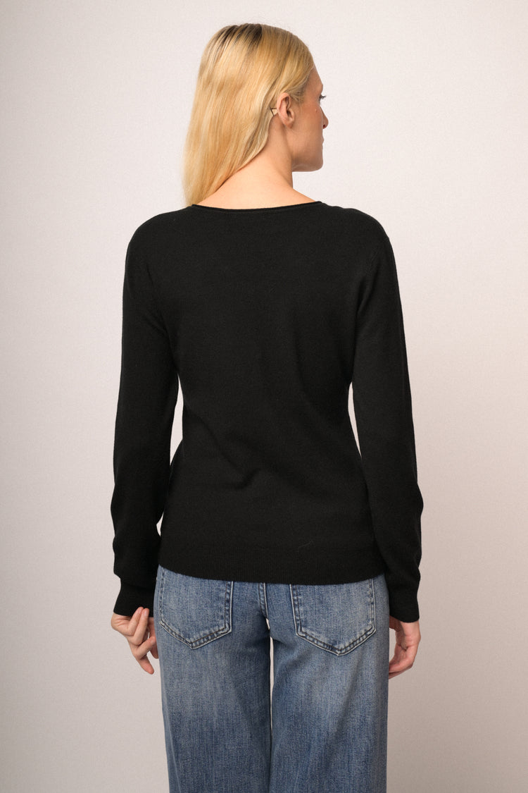 Maglia scollo V basic