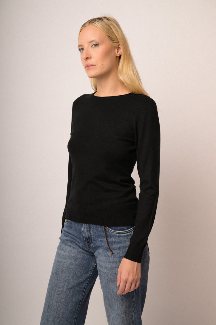 Maglia girocollo basic