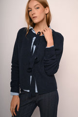 Cardigan con fiocchi da annodare