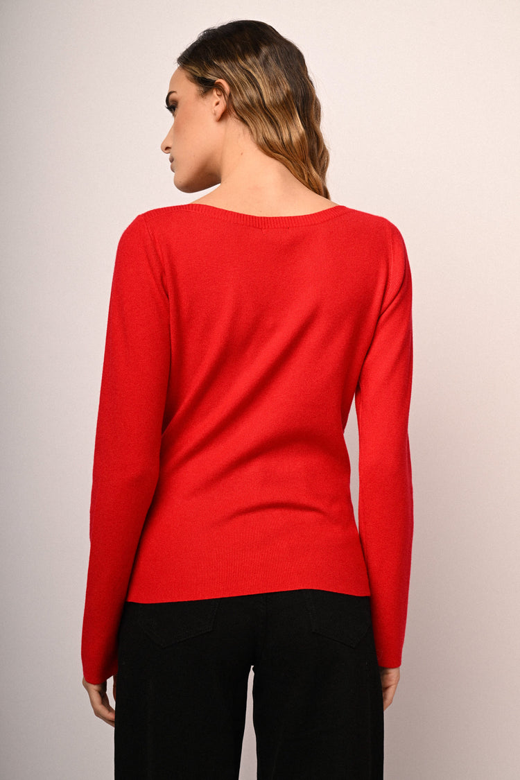 Pull con decorazione strass