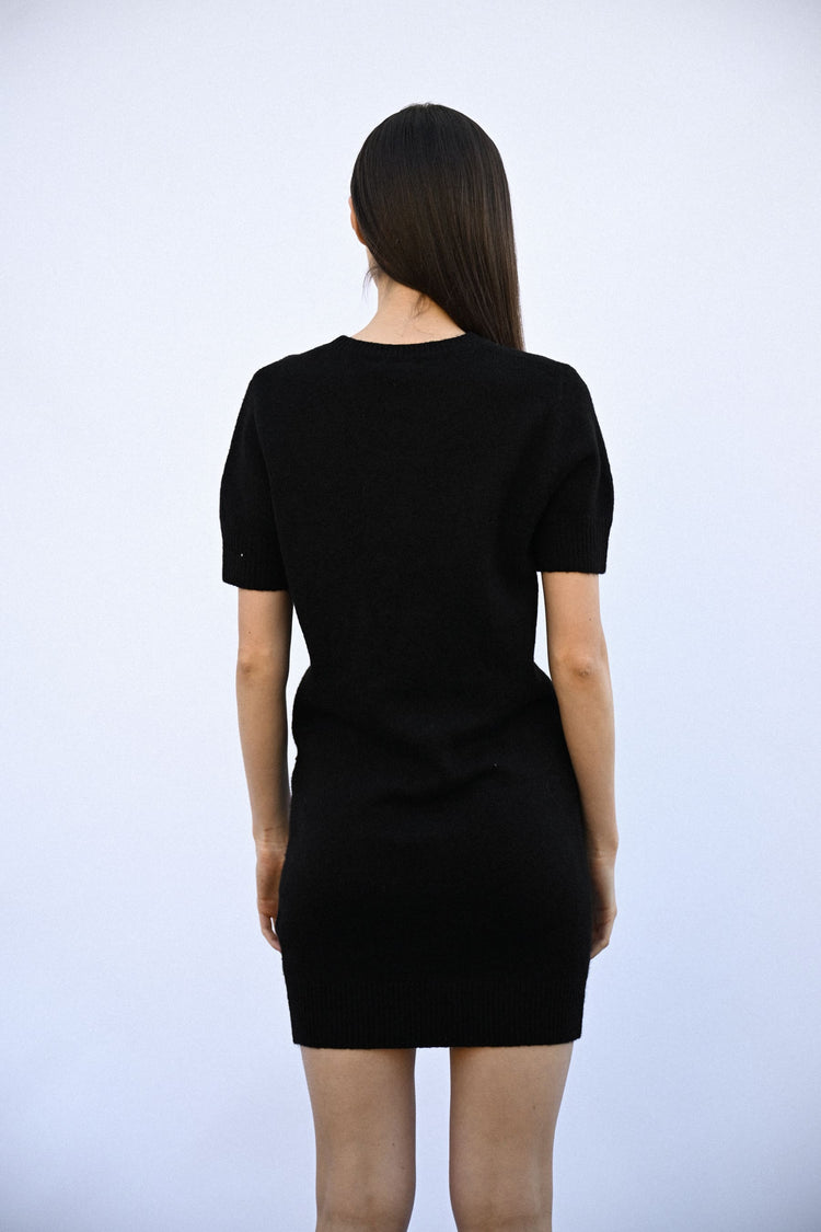 Abito in maglia con fiocchetti