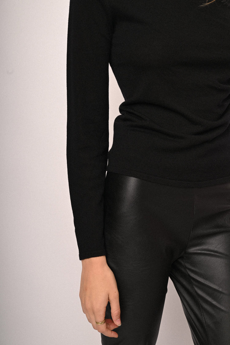 Lupetto in maglia con arricciature