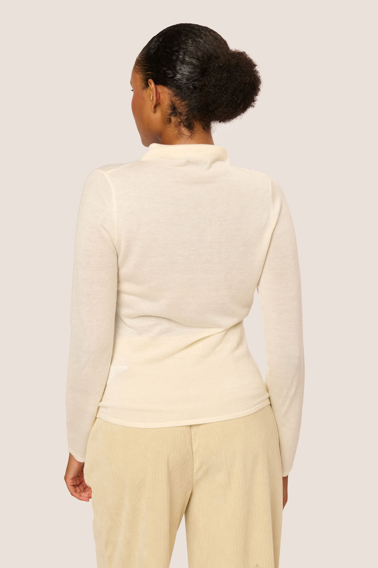 Lupetto in maglia con arricciature
