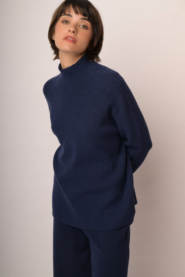 Maglia con maniche risvolto
