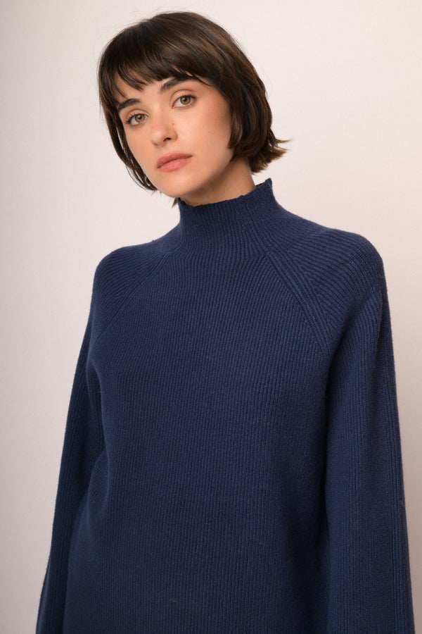 Maglia con maniche risvolto