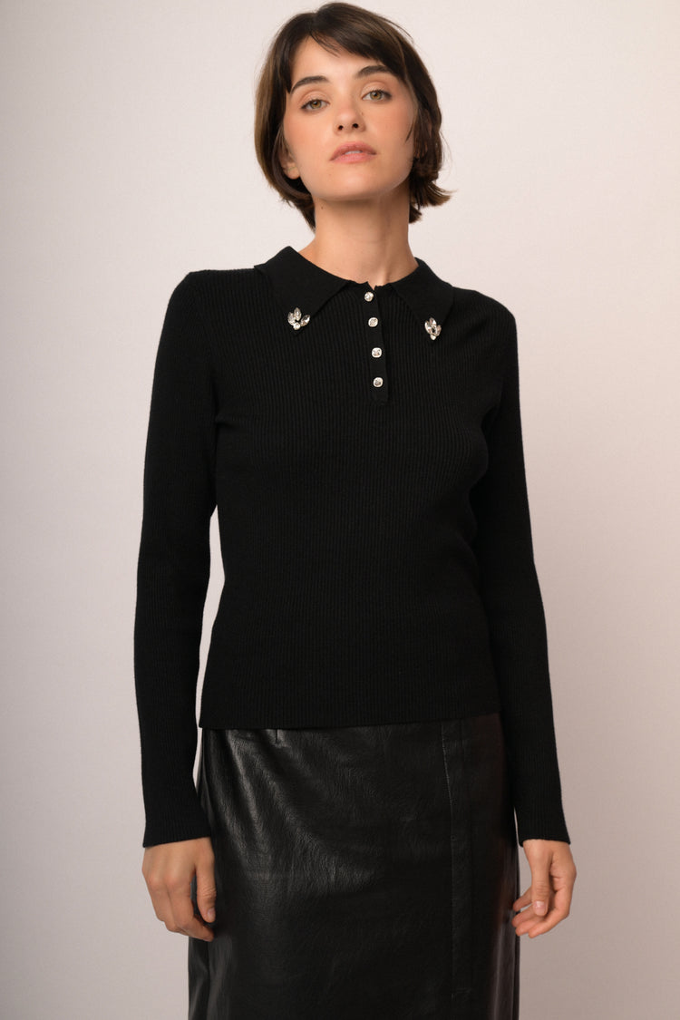Maglia calcetto con strass