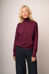 Maglia collone con bottoni