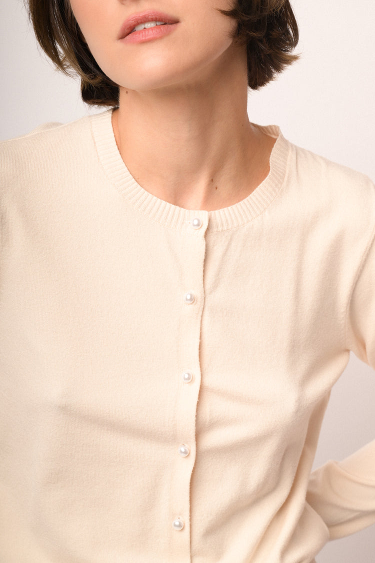 Cardigan con fiocchi