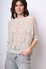 Pull in maglia crochet