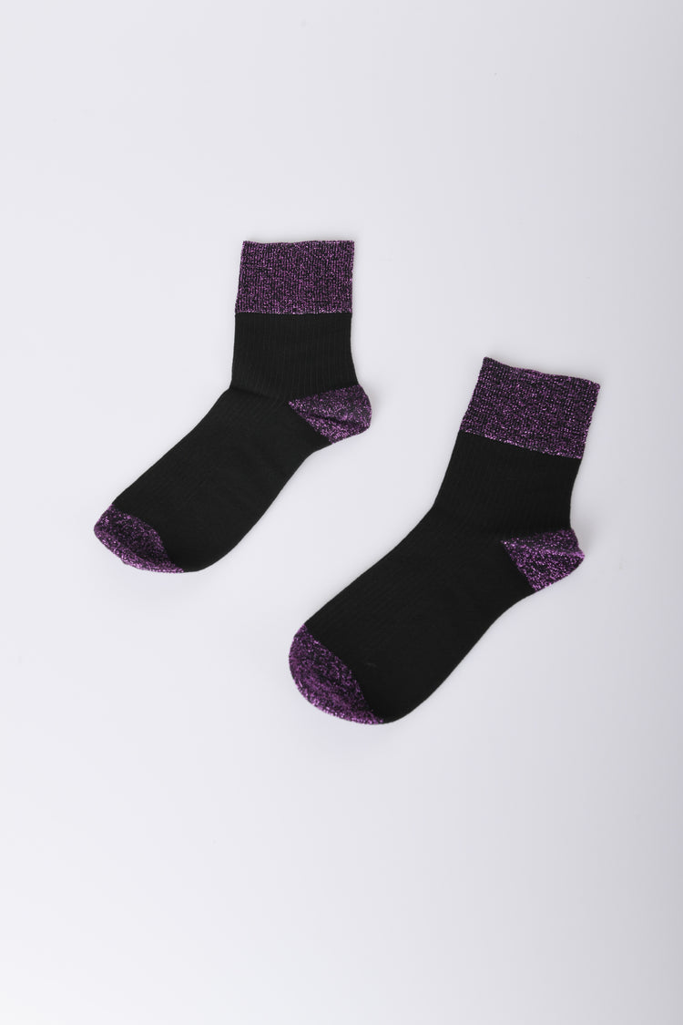 Set di due paia di calzini con lurex