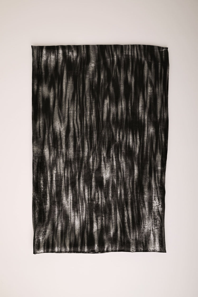 Stola sfumata lamé nero & argento