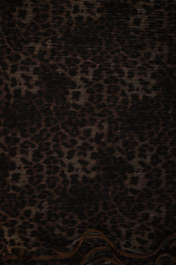 Stola lurex animalier
