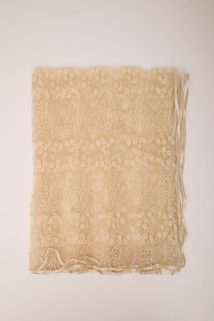 Stola in pizzo beige