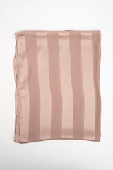 Stola a righe rosa antico