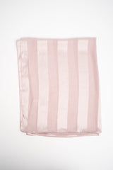 Stola a righe rosa pastello
