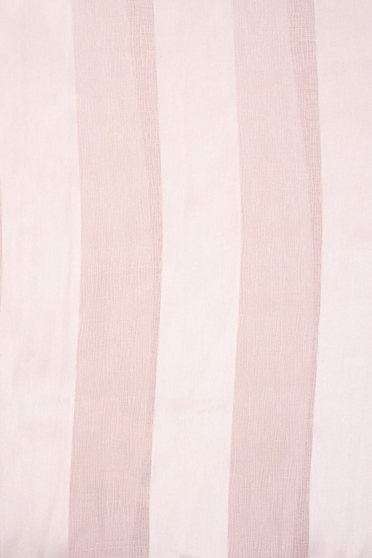 Stola a righe rosa pastello