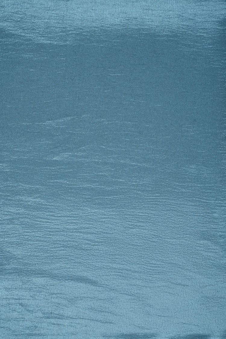 Stola basic in raso blu denim