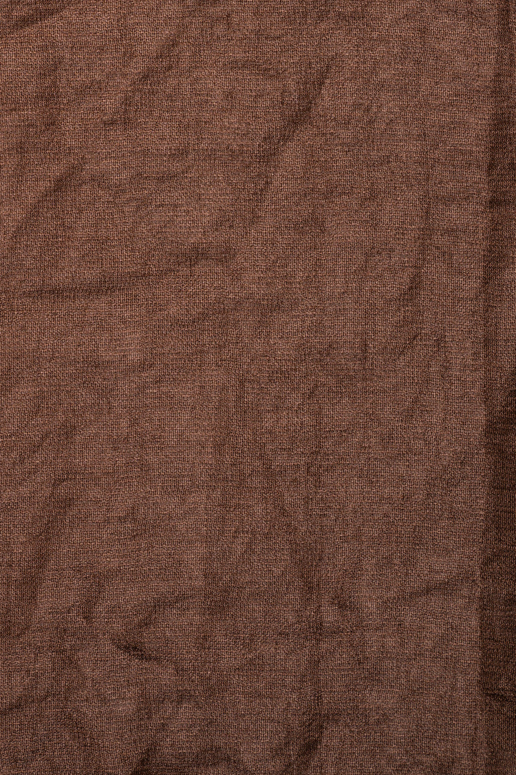 Stola in tessuto lucido cioccolato