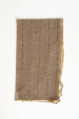 Stola in maglia lurex beige