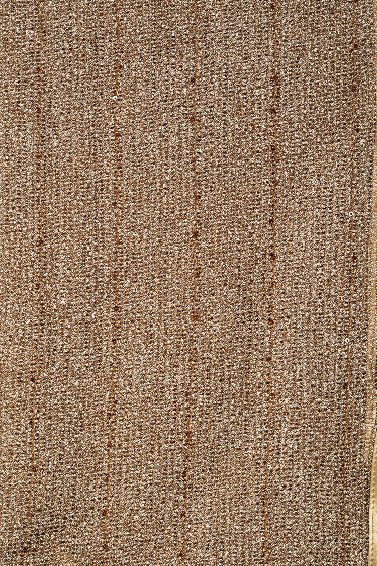 Stola in maglia lurex beige