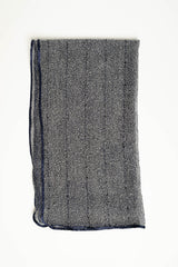 Stola in maglia lurex blu