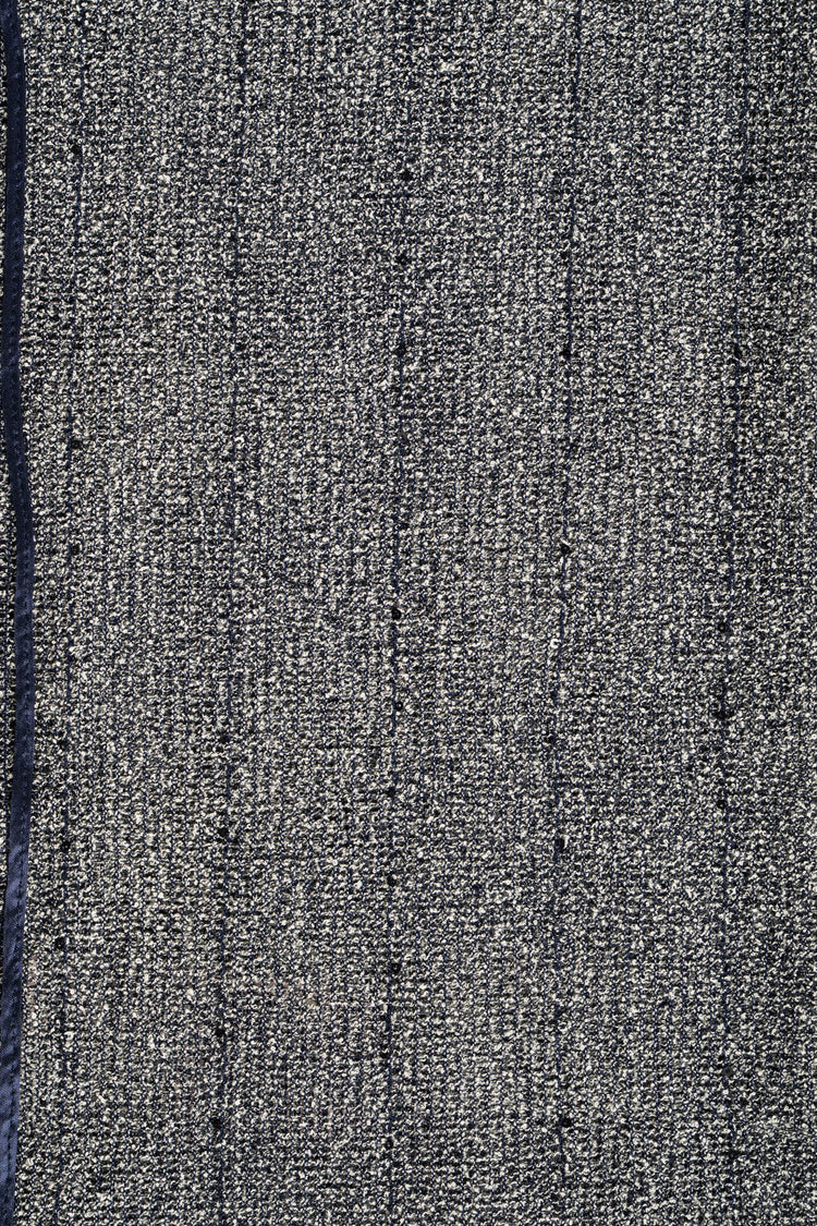 Stola in maglia lurex blu