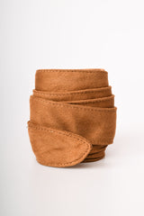Cintura a fascia in faux suede