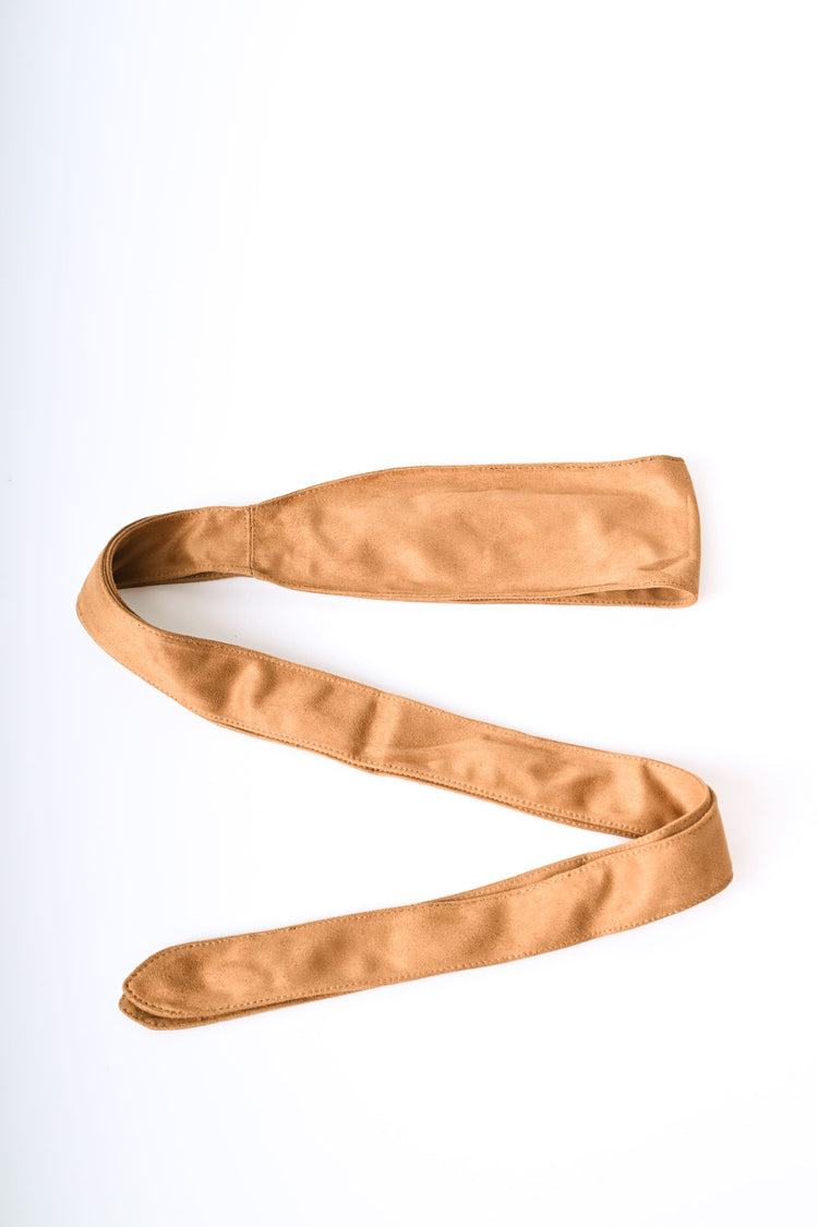 Cintura a fascia in faux suede