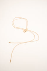 Fusciacca effetto corda beige